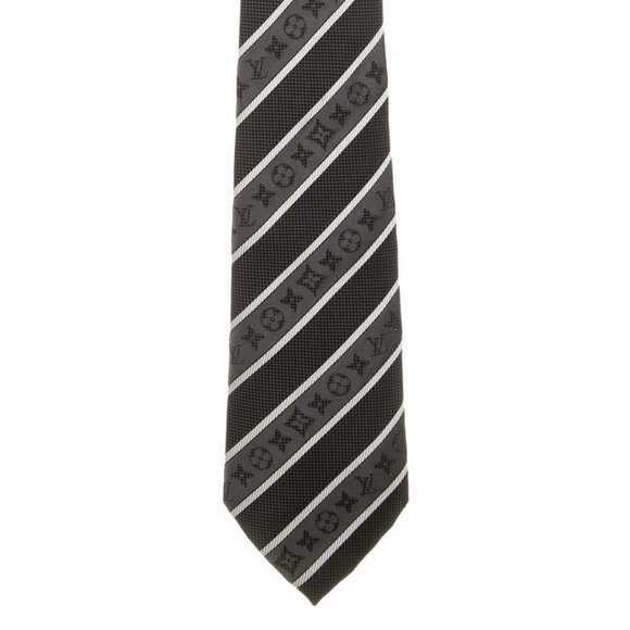 Louis Vuitton Silk Striped Tie - Picture 2 of 2